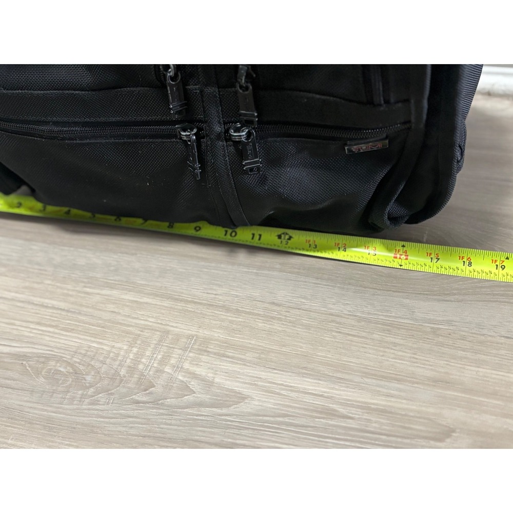 Tumi Alpha Deluxe Wheeled Briefcase Black Ballistic Nylon Laptop Bag 2207D3‎ - Picture 4 of 16